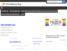 Tablet Screenshot of historyguy.com